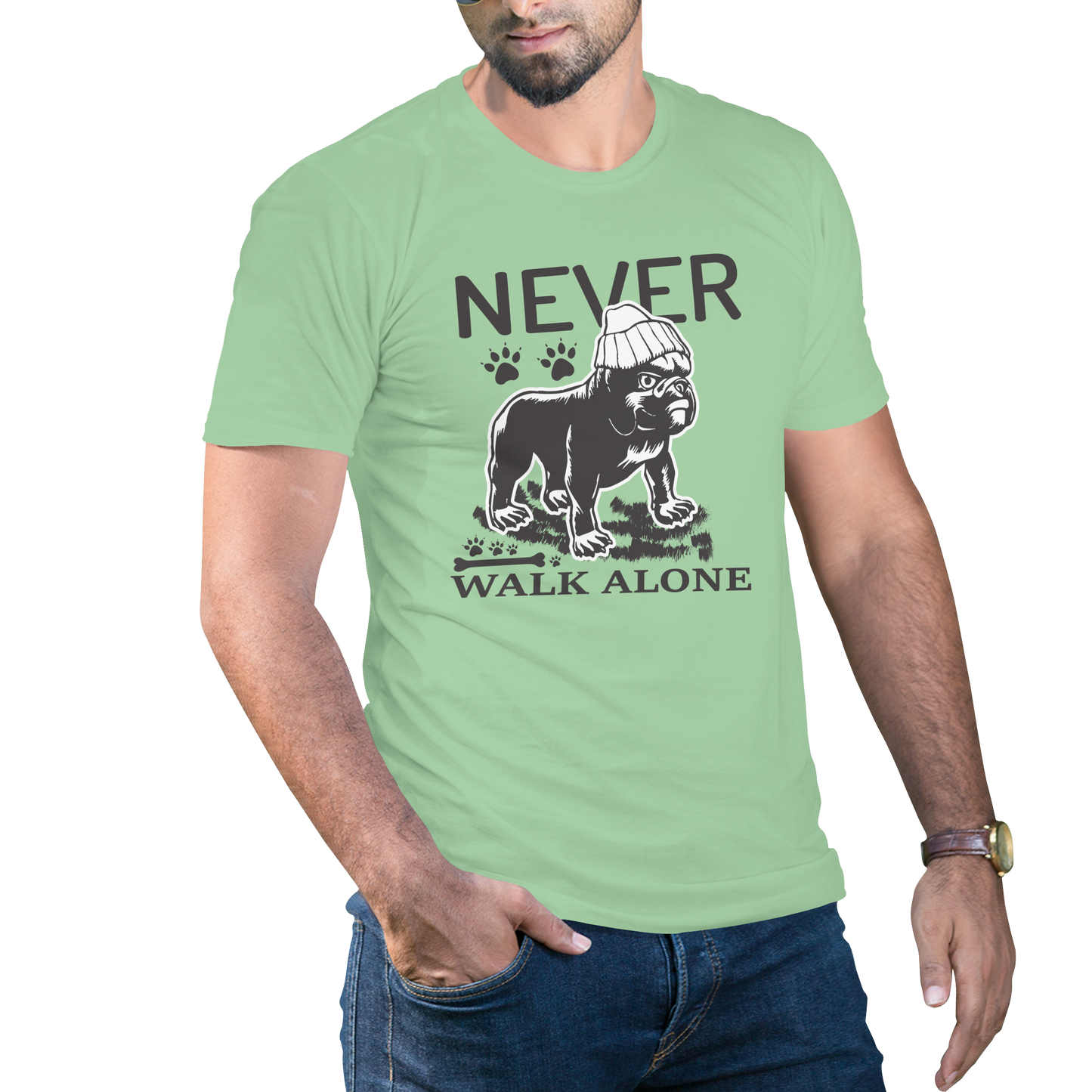 MEN FULL SLEEVE STYLISH TSHIRT FOR DOG LOVER
